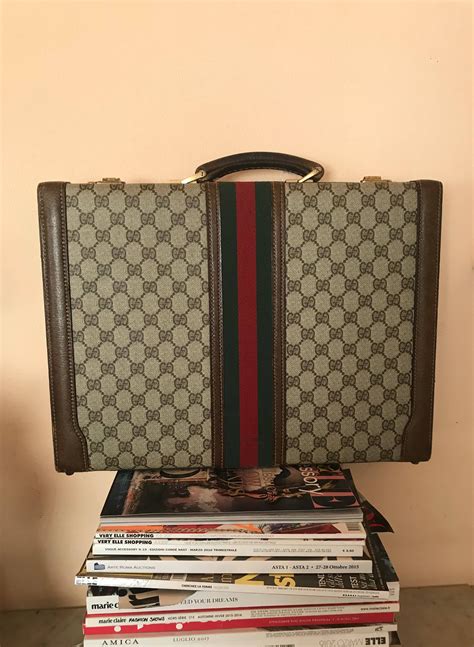 Vintage GUCCI valigietta 24 ore, briefcase, borsa da ufficio